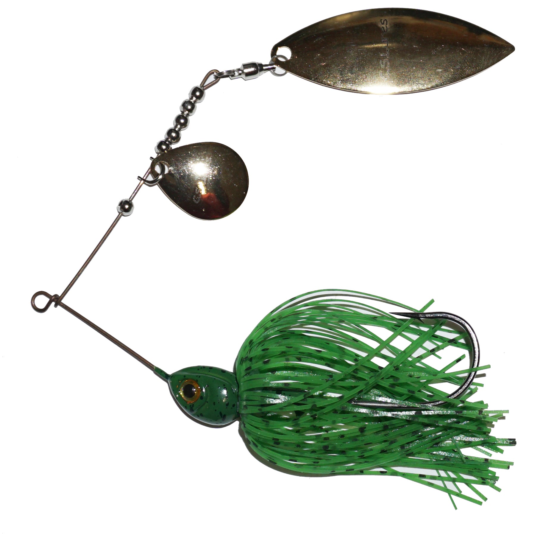 C.S. Lures 1/2 oz Spinnerbait Carolina Craw / Double Willow
