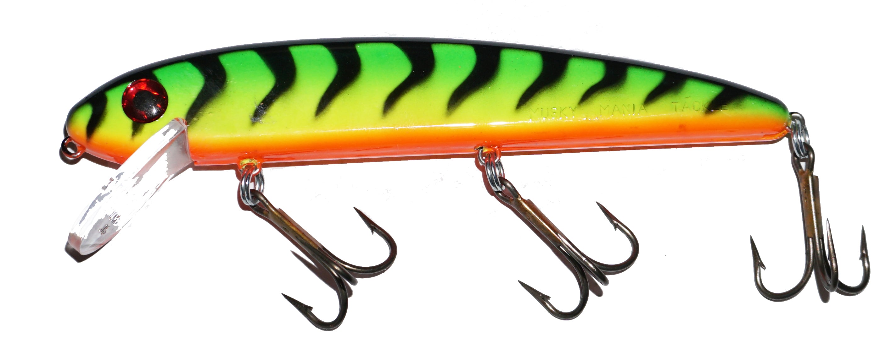 Musky Mania Jake Fire Tiger; 6 in.