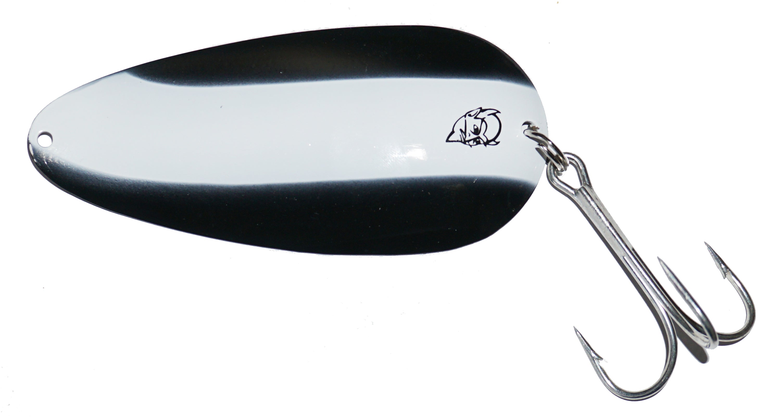 Dardevle Dardevlet Spoon, Size: 1 oz, Black/White