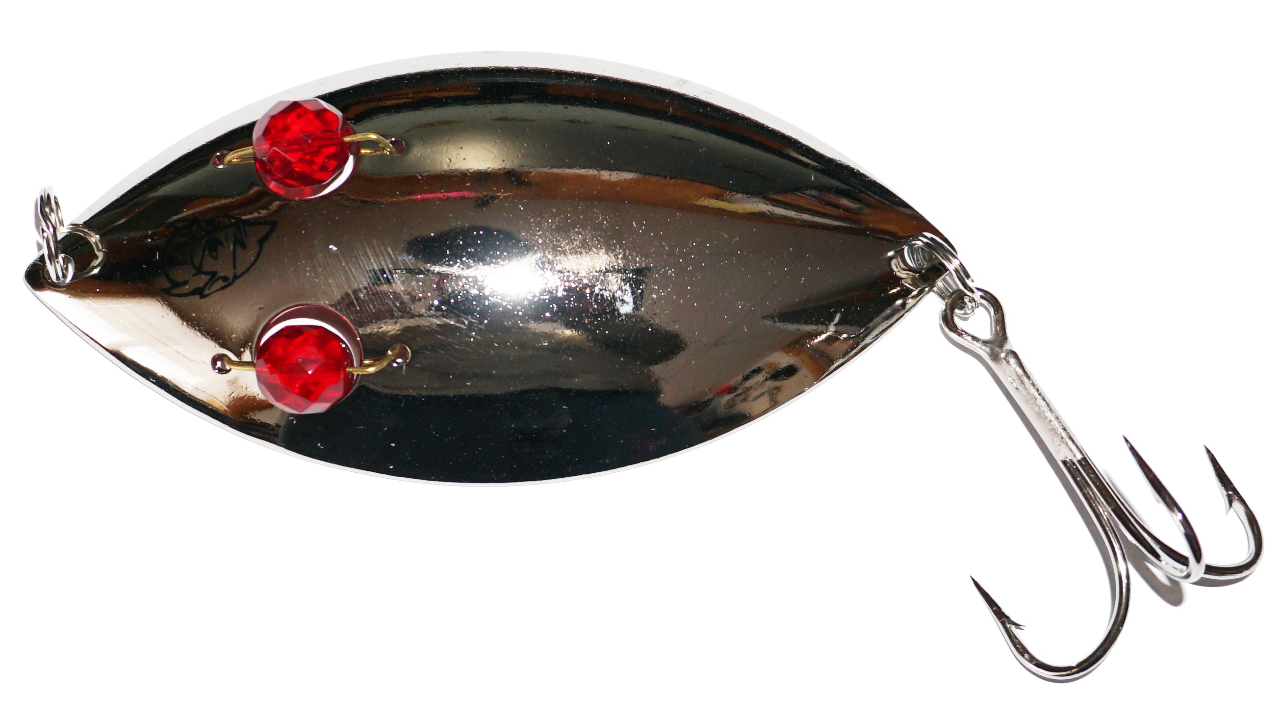 Eppinger Wiggler Red Eye Spoon - Nickel