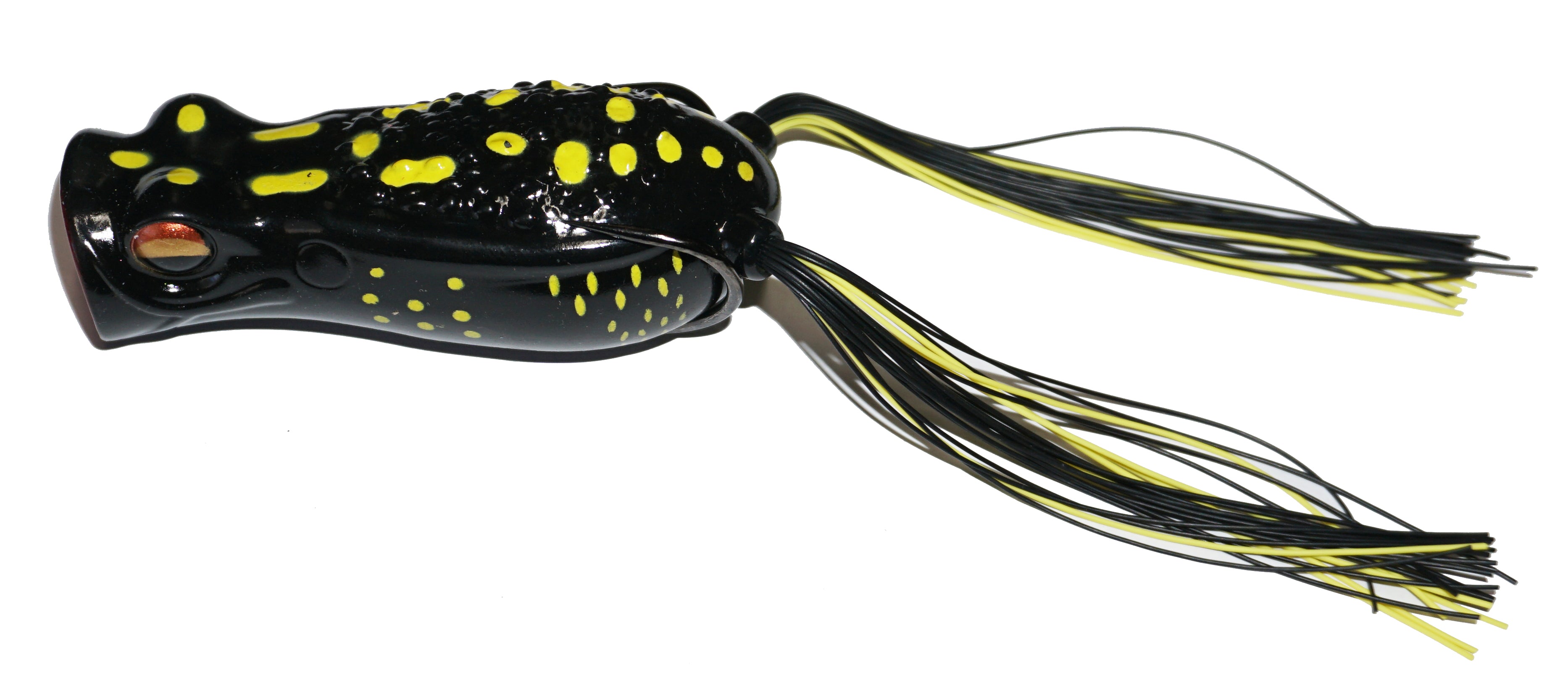 Fish Lab PRT-3.5-BF 3 1/2 Popping Rattle Toad Black Frog