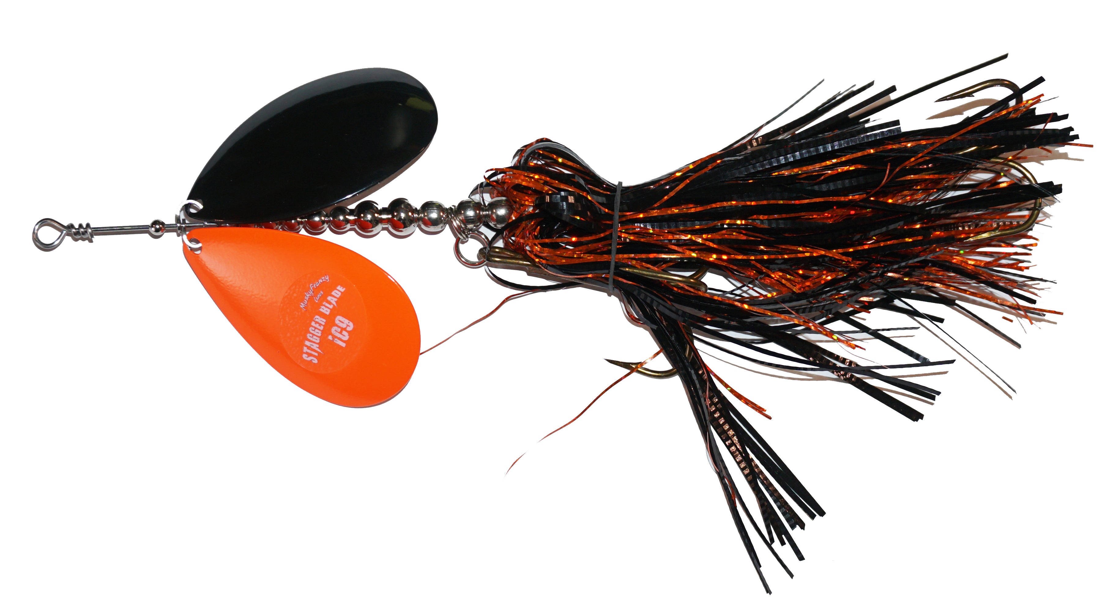 Musky Frenzy IC9 Bucktail copper/inferno