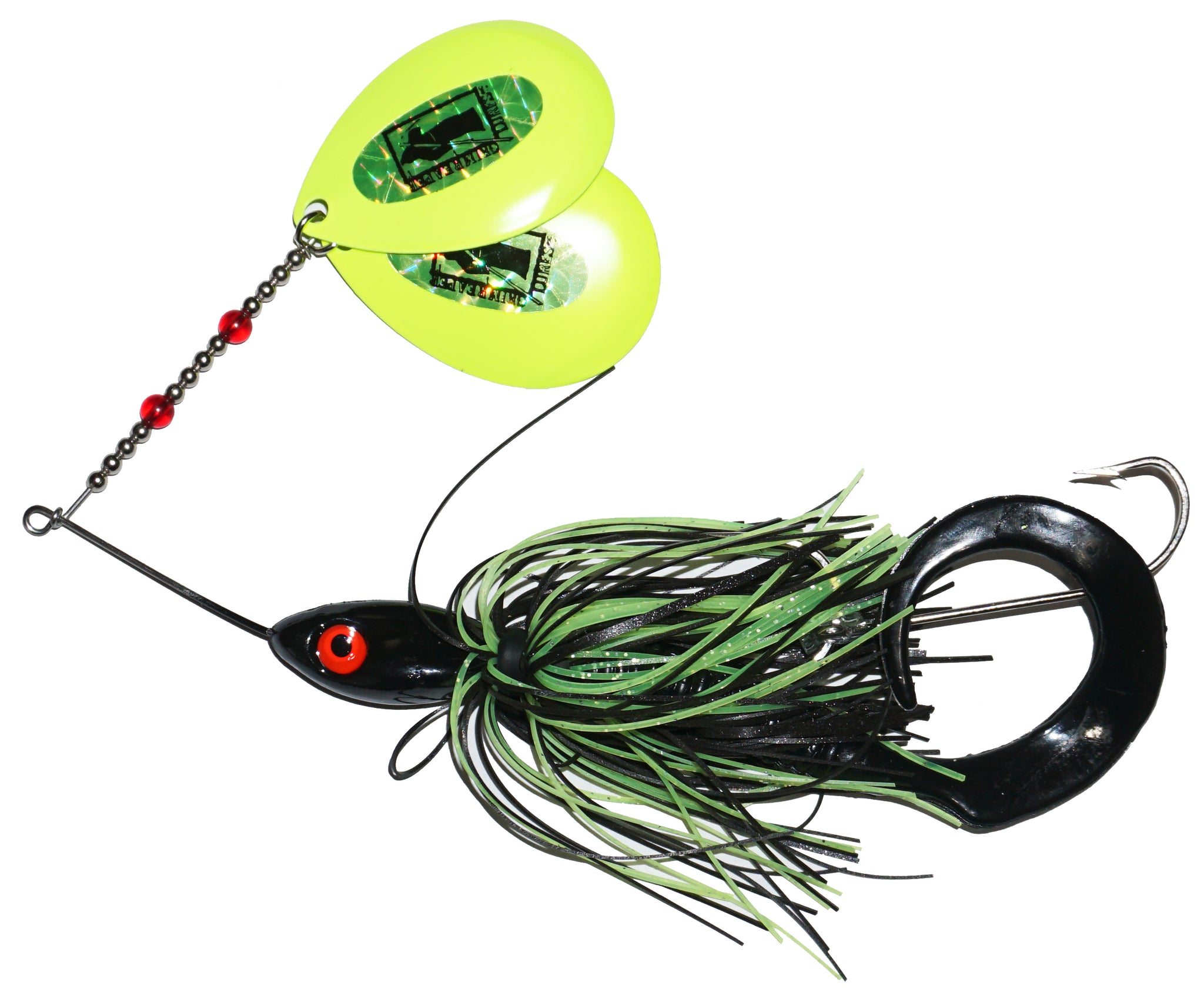 dark sweeper fishing lure Grim Reaper Super Cat Spinnerbait crappie/nickel Saltwater Fishing Top Fishing shipping_add-15 burn or bulge with Color:HBL Black Back