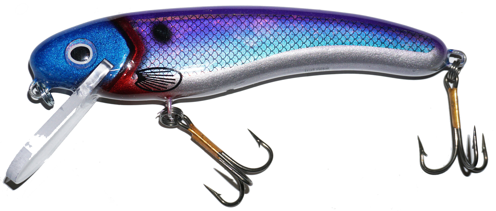 H2O Tackle Cranky Nitro Crankbait purple disco flash