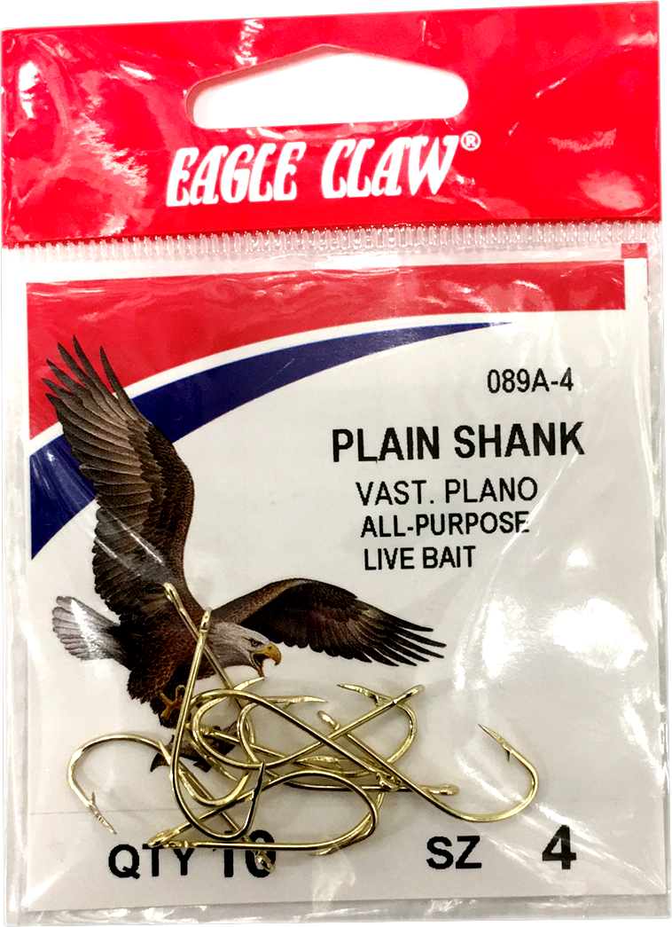 Eagle Claw 89A Plain Shank Gold Hook – Musky Shop