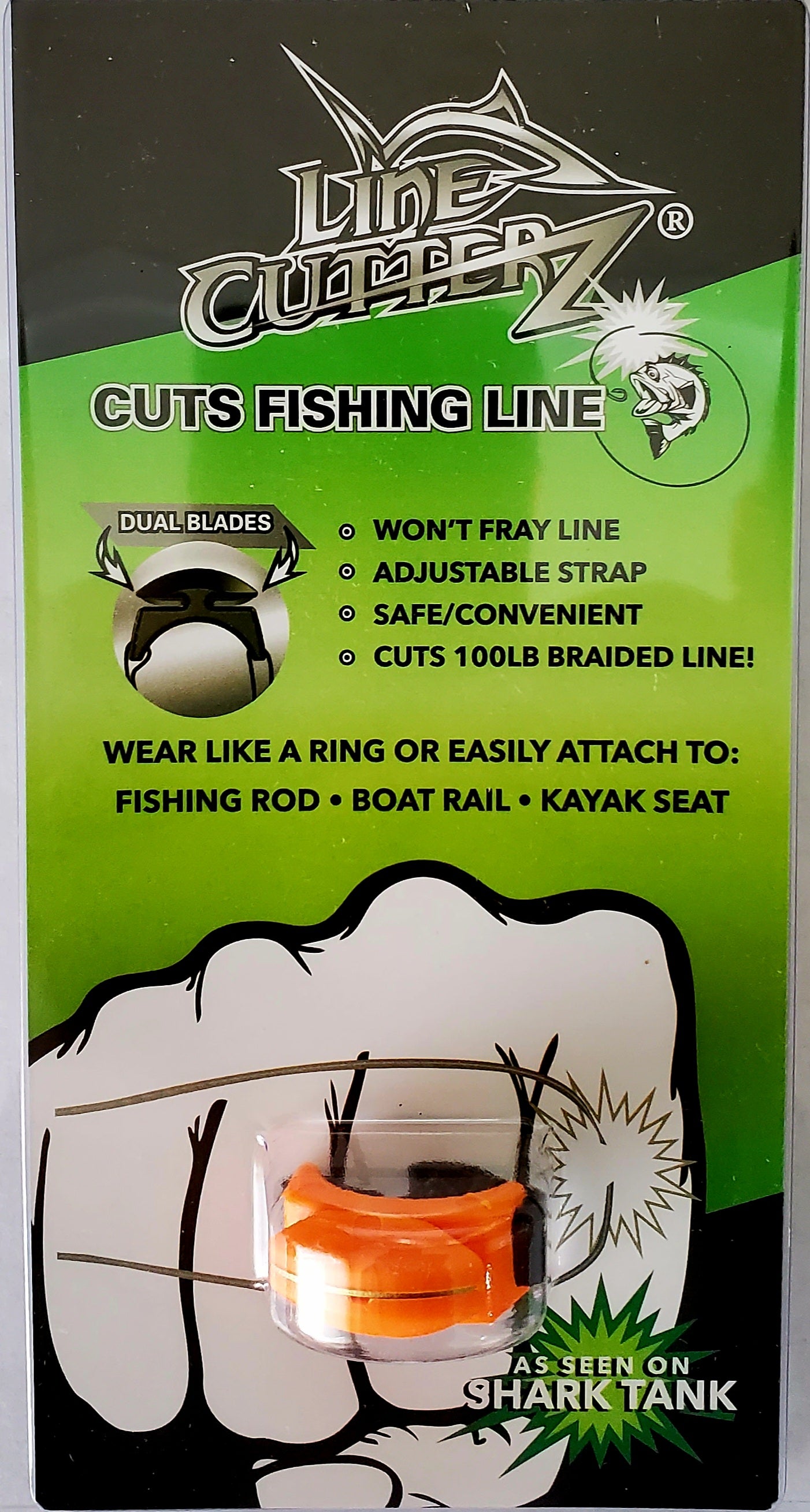 LINE CUTTERZ Patented Ceramic Blade Zipper Pull Quick Braided Fishing Line  Cutter - Fishing Equipment - Upgrade Your Fishing Gear Now
