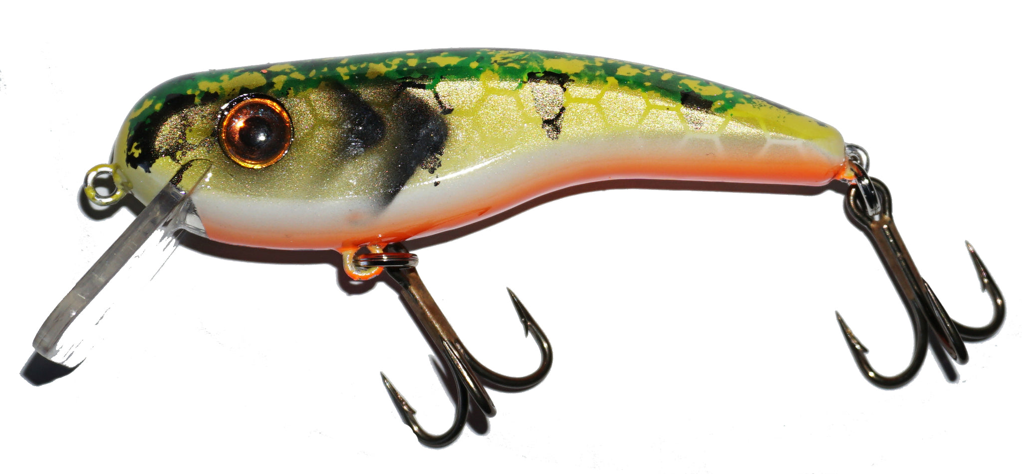 Llungen Lures .22 Short SS Crankbait (Short Square) Black perch 2.0
