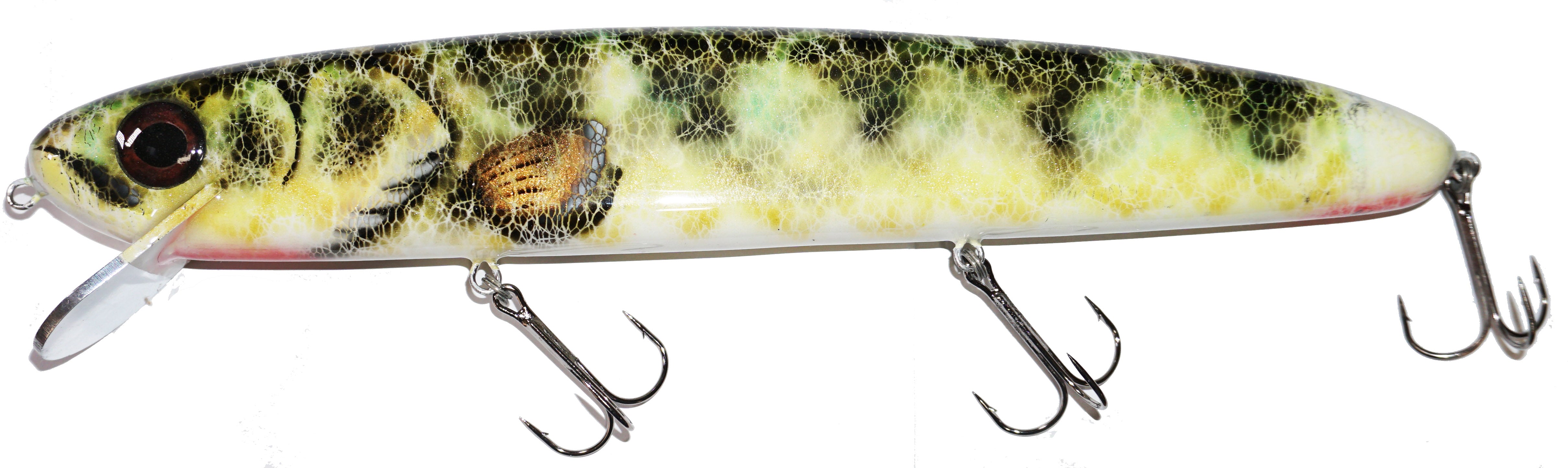 Mega Lures Giant Stalker 14 Crankbait White Perch