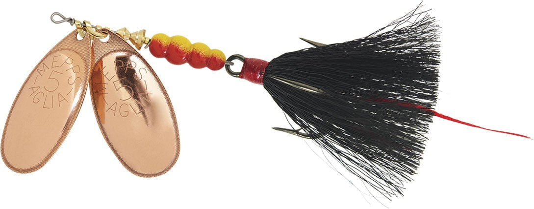 dual blade spinners copper fishing lures Mepps Double-Blade Aglia