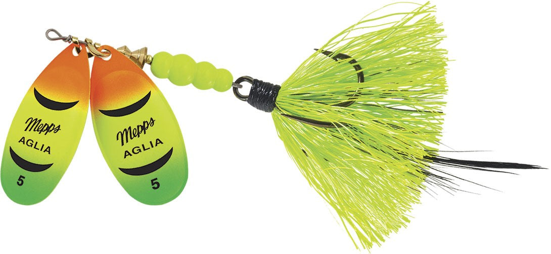 dual blade spinners copper fishing lures Mepps Double-Blade Aglia
