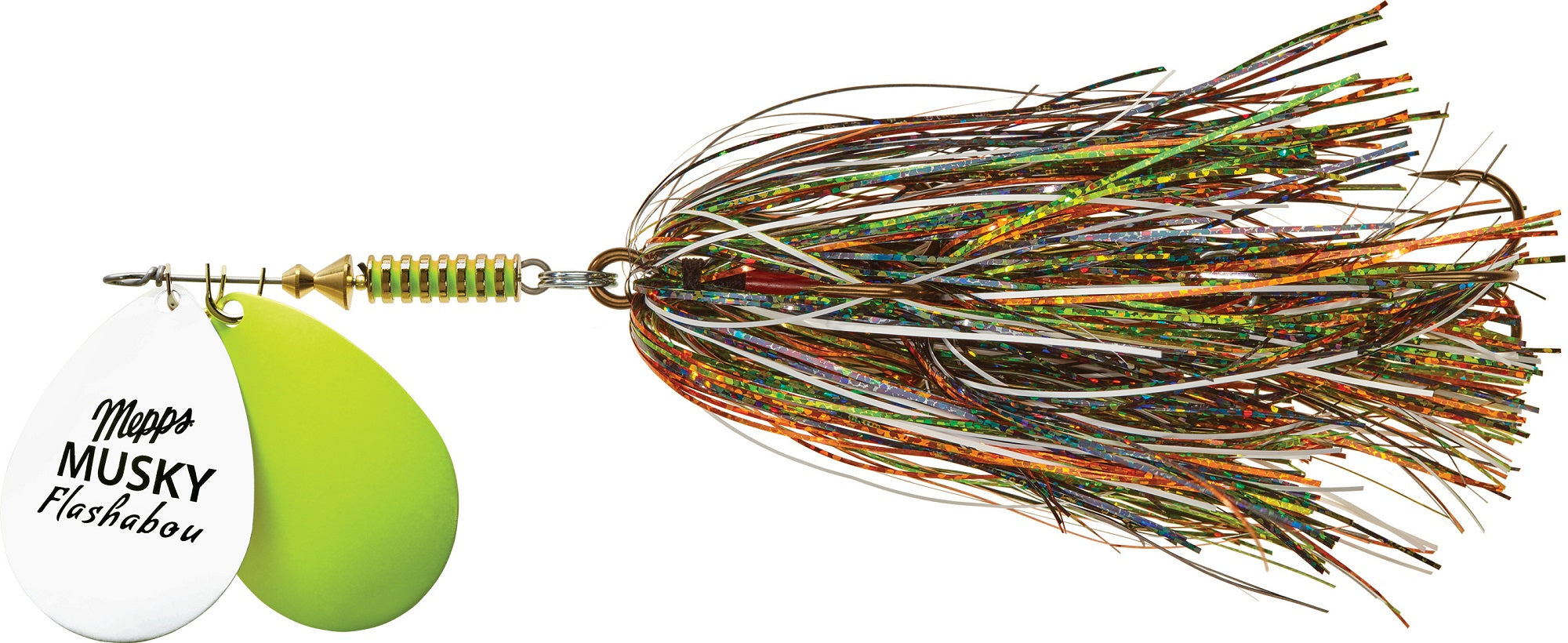 Mepps Musky Flashabou Steve Heiting Series Bucktail - Double Blade ...