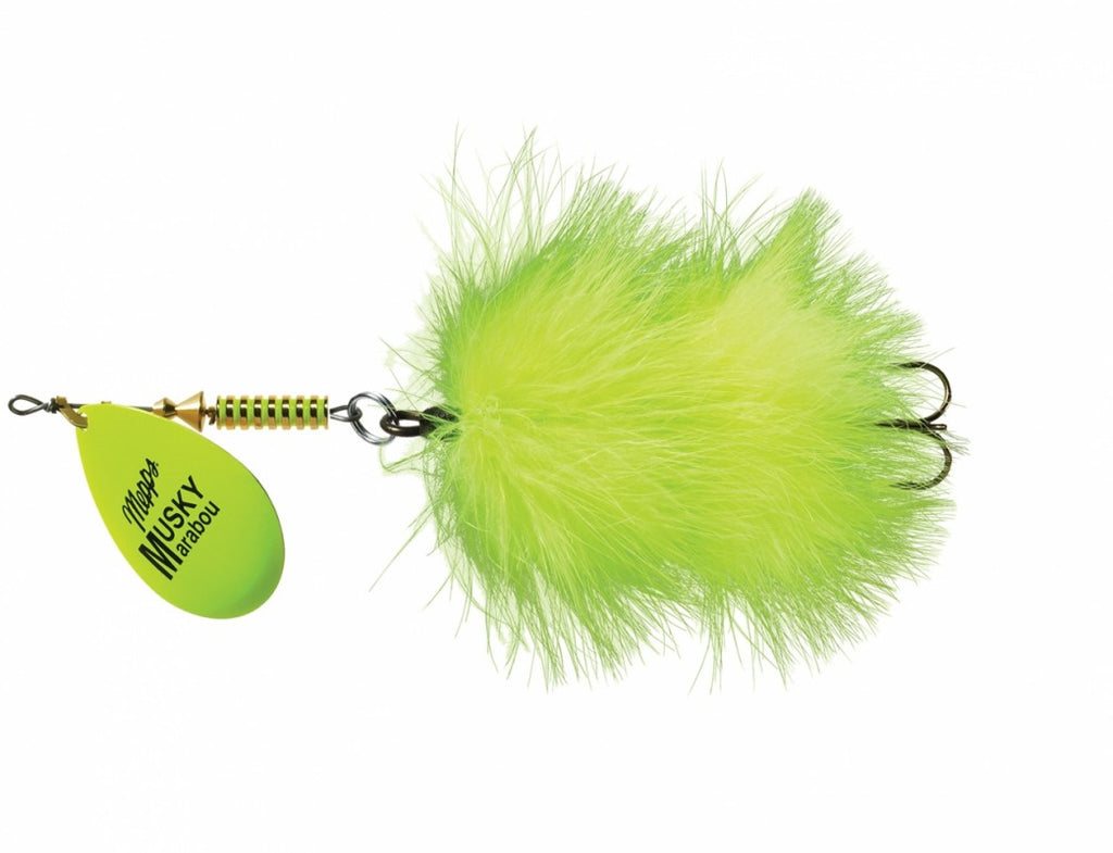 TROTHE Marabou Bucktail 1.9oz – Pallottola Indiana Nera #9 Per Luccio E Muskellunge