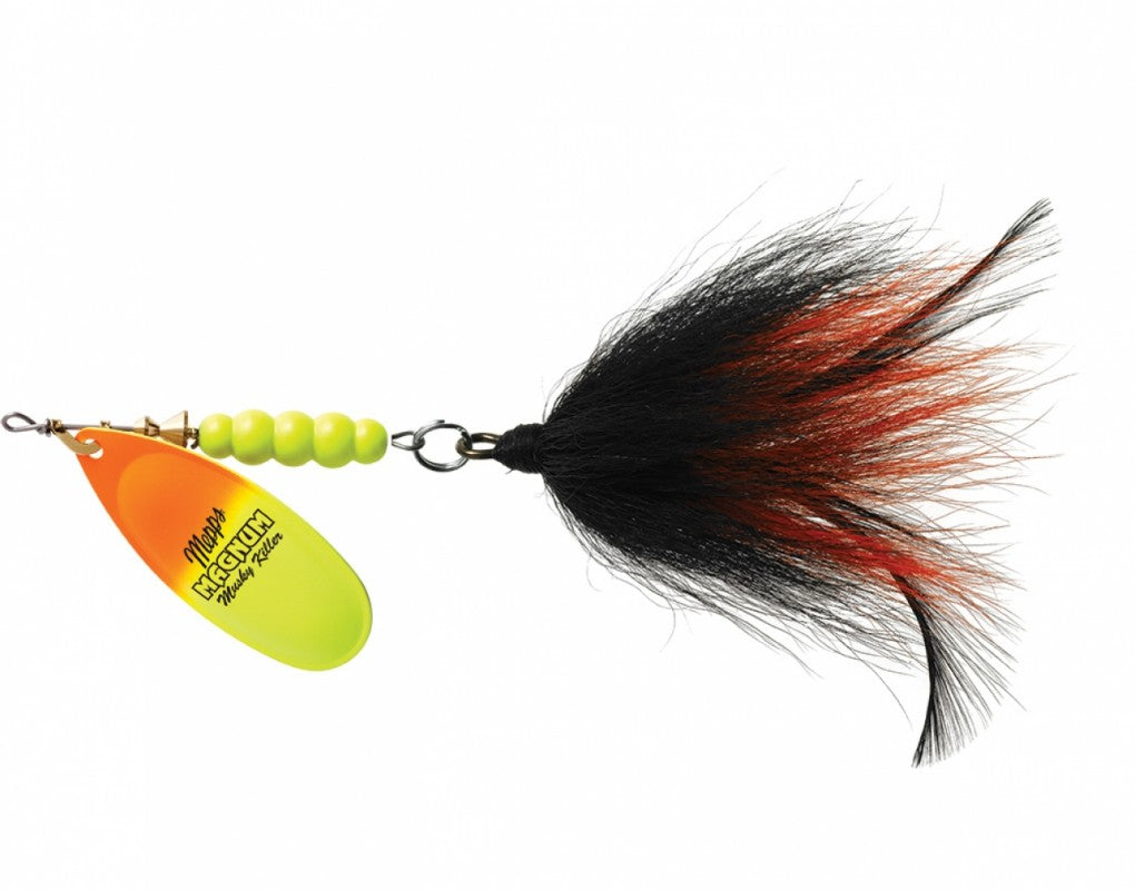bulk memph fishing lures Mepps Magnum Musky Killer Bucktail gray/silver