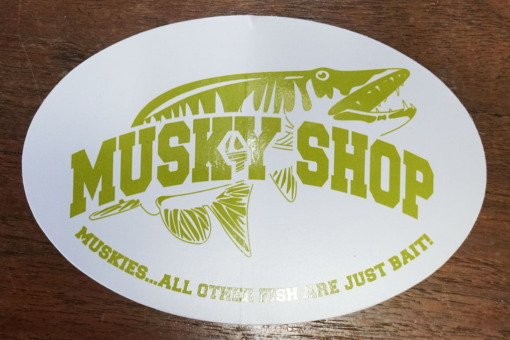 Musky Shop Oval Chart Decal