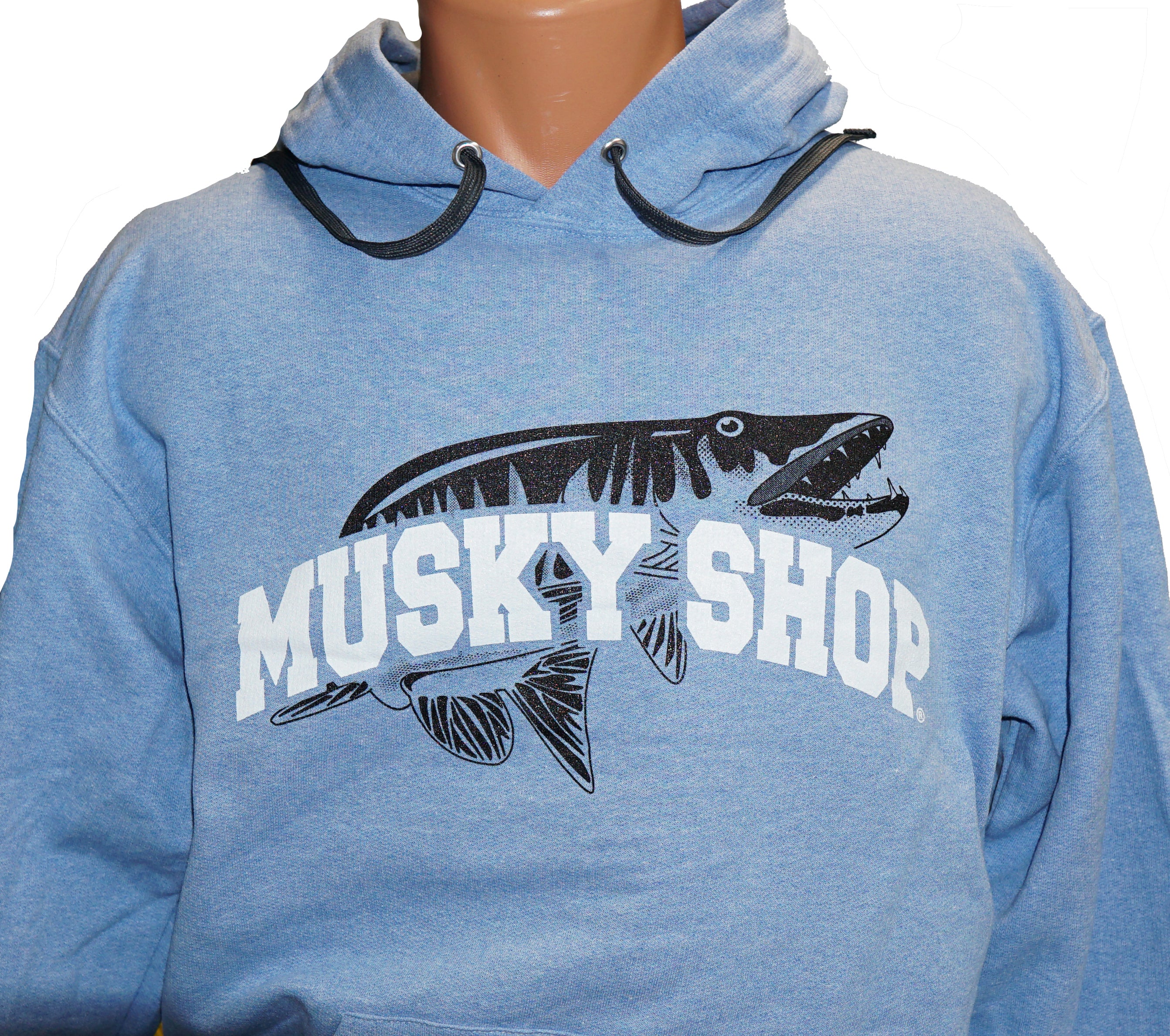 Musky Shop Fruit of The Loom Carolina Blue Hoodie 3XL