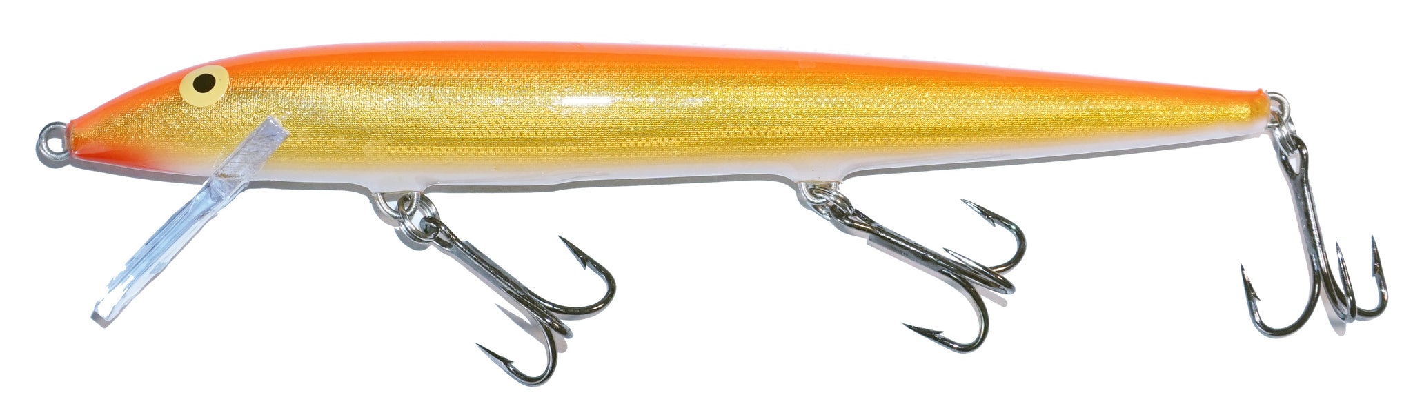f18 fishing lure clown Rapala Original Floater or weighted for deeper Mustad 3599C Kingfish Treble travel rods Model:TTELPF100XHL