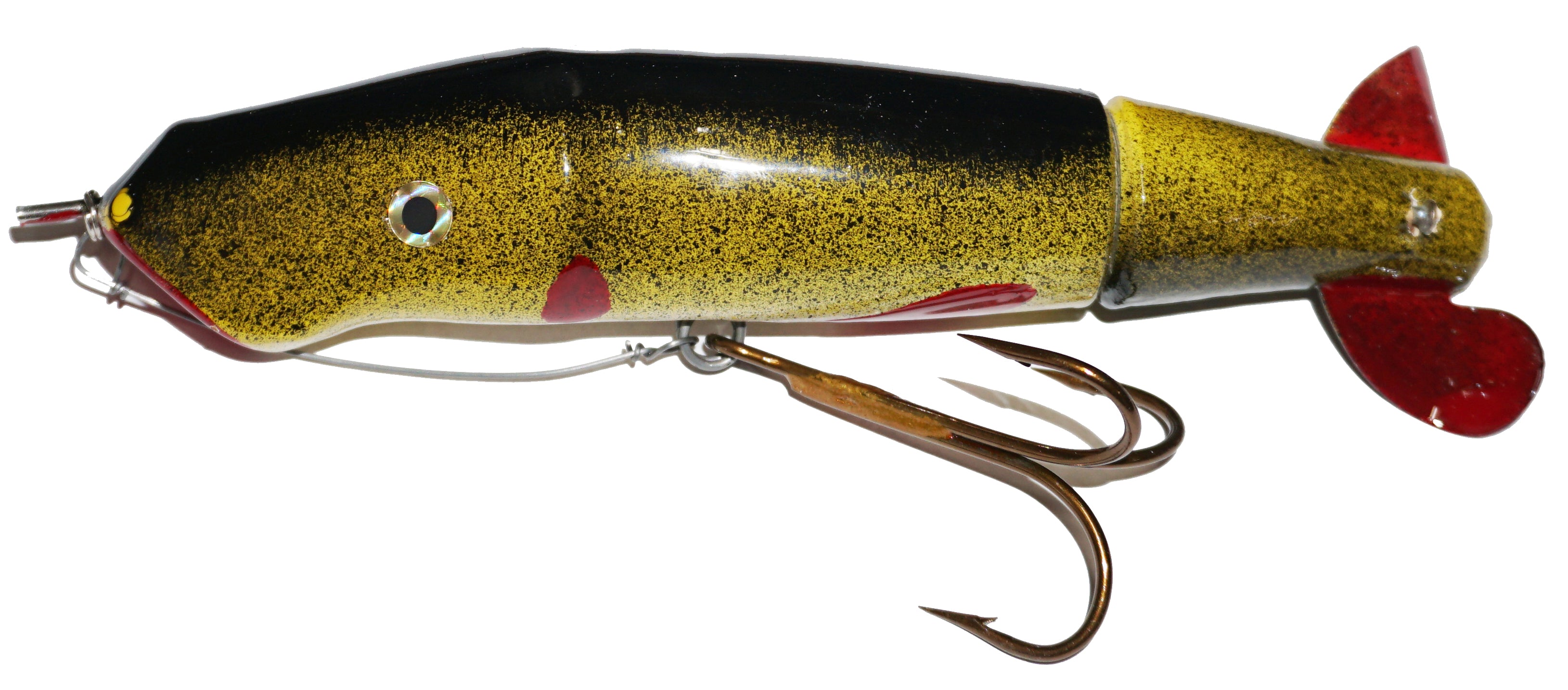 Roberts Super Mud Puppy Breakaway Surface Bait yellow natural