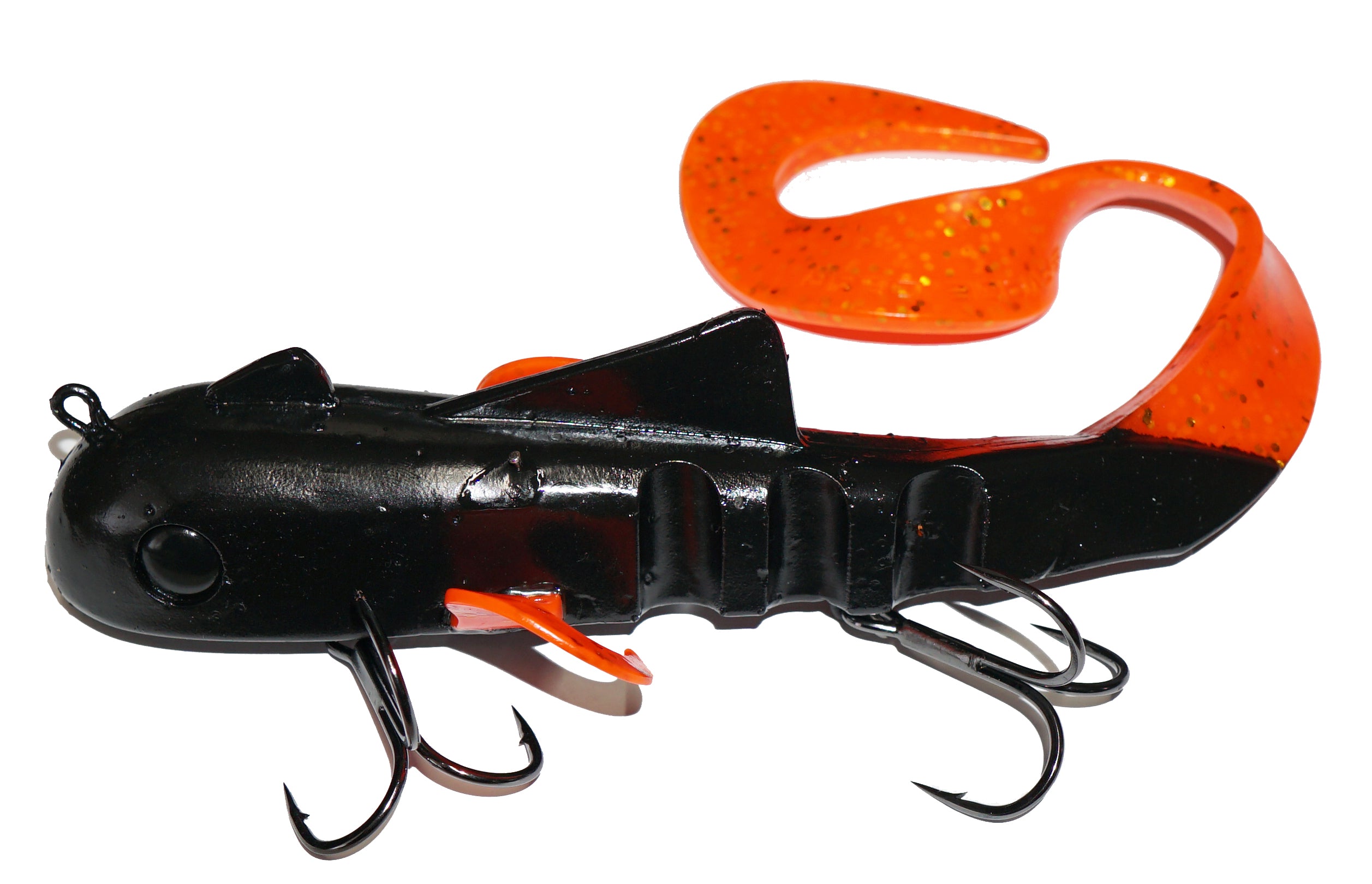 Savage Gear Alien Eel Soft Bait, Black/Orange