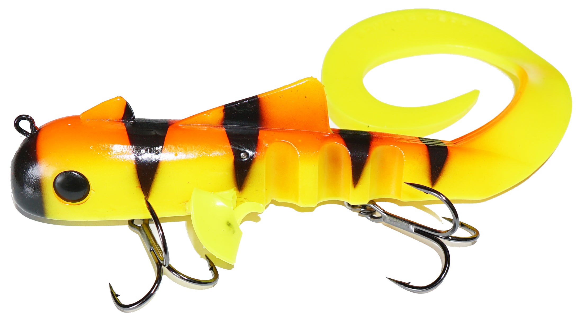 Savage Gear Alien Eel Soft Bait, Black/Orange