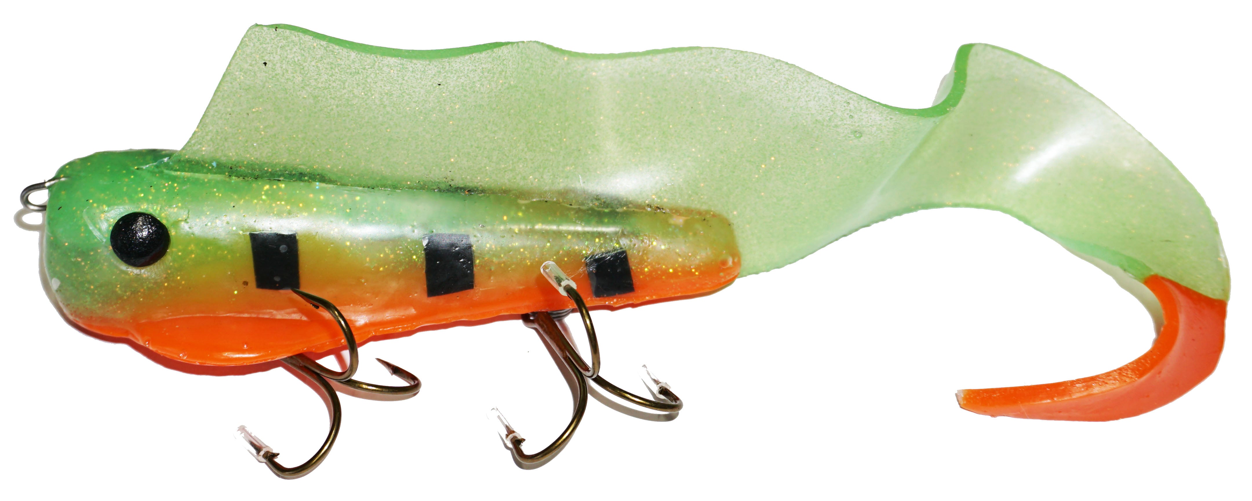 Toothy Tuff Baits 5.5 Shallow Assault Eel Hot Perch