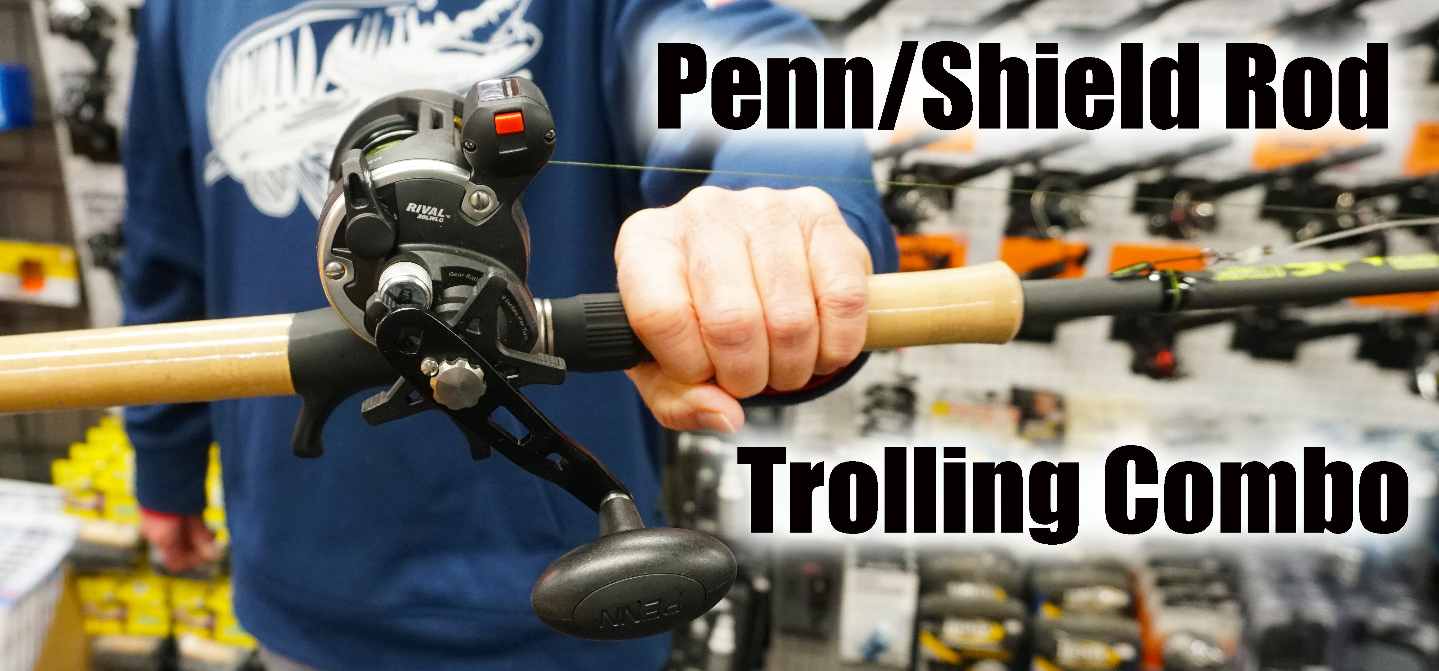 Musky Shop Shield Rod & Penn Rival Reel Trolling Combo