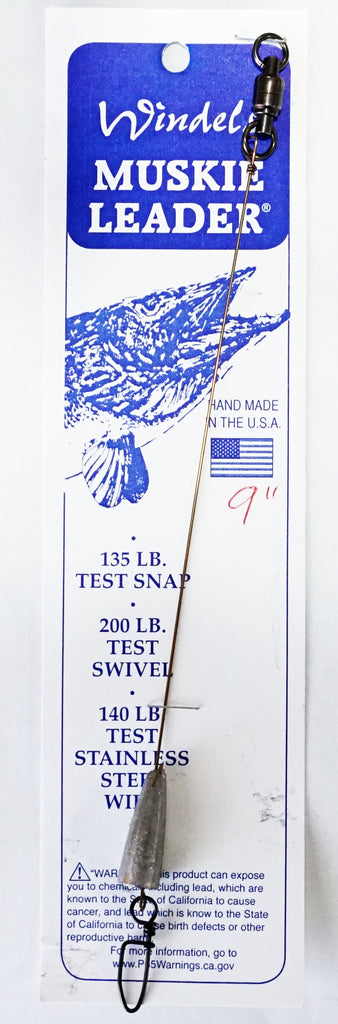 Windels Heavy Duty Solid Wire Leaders-Weighted
