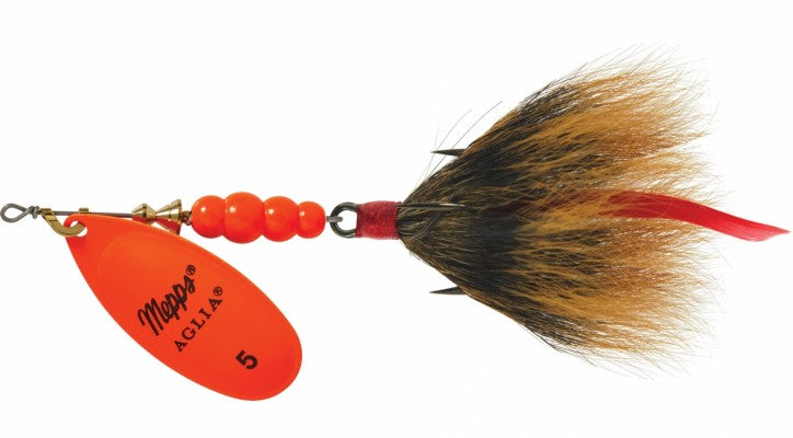 Mepps #5 Aglia Bucktail Brown/Orange