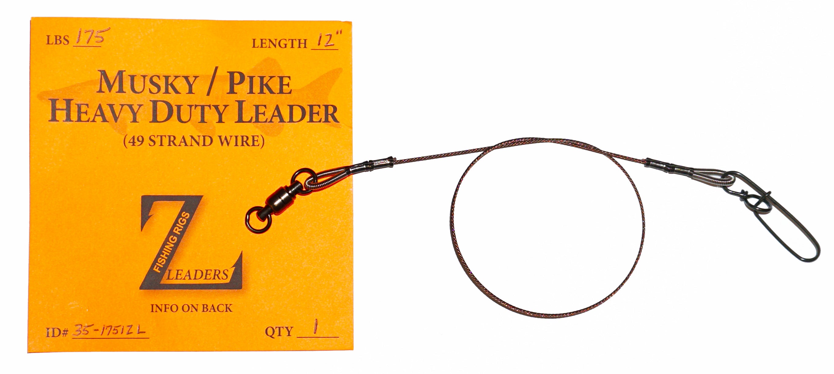 Z Leaders Heavy Wire 49 Strand Musky Pike Leader
